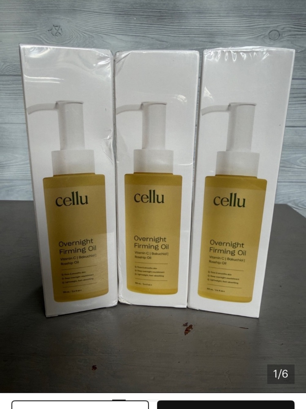 Cellu Overnight Firming Oil — Golden Repair & Nourish Facial Oil - Picture 2 of 11